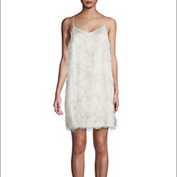 Halston Fringe Slip Dress - Picture 1 of 2